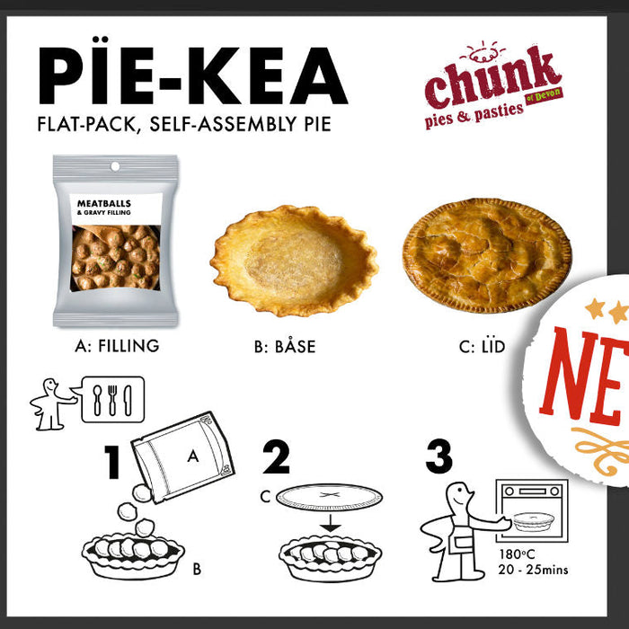 Pie-kea flat pack self assembly pie