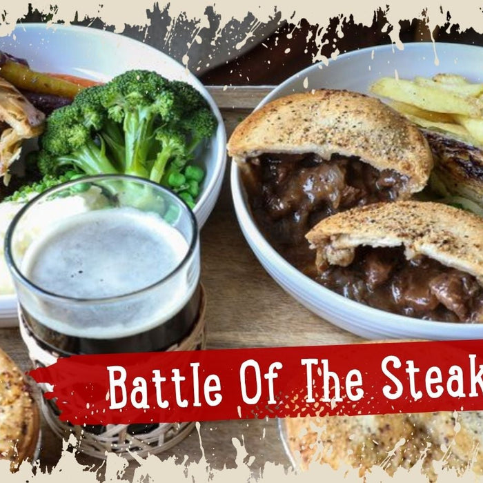 NEW Steak & Red Wine or Steak & Ale Pie?