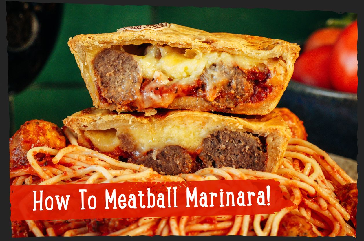 The Best Way To Eat A Meatball Marinara Pie!
