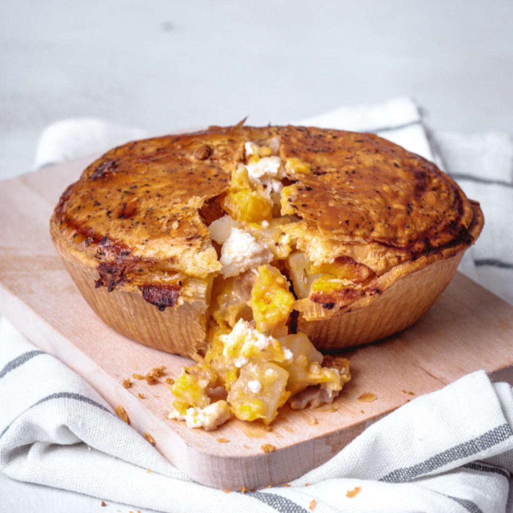 Butternut Squash Goats Cheese Pie