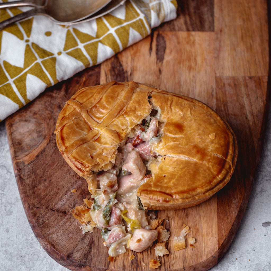 Chicken Leek Bacon Pie