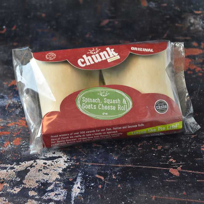 Chunk Original Spinach, Squash & Goats Cheese Rolls (Twin Pack)