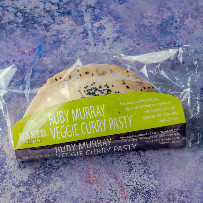 Gluten Free Ruby Murray Veggie Curry Pasty Box of 9