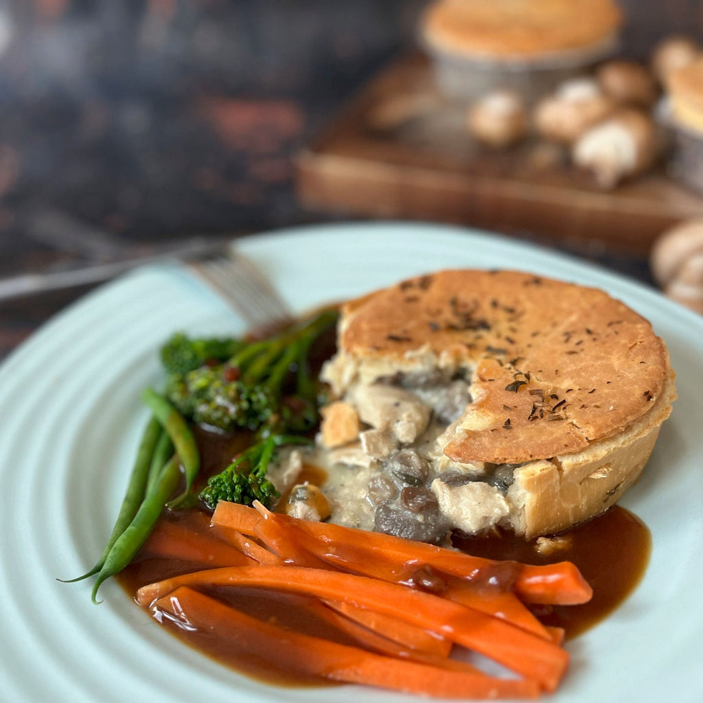 Gluten Free Chicken Mushroom & Tarragon Pie Box 8
