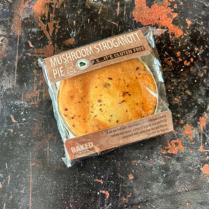 Chunk Gluten Free Mushroom Stroganott Pie - Vegan