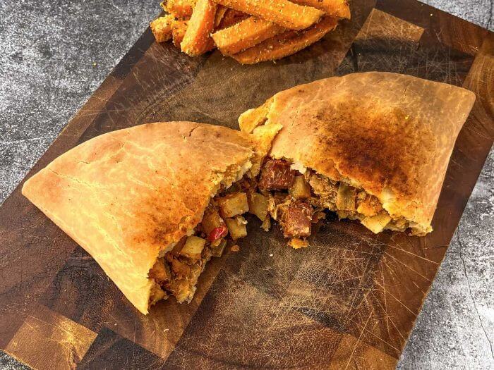 gluten free chicken chorizo pasty baked to taste devon
