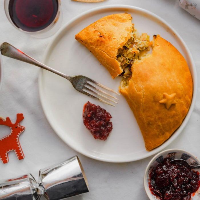 Gluten Free Turkey, Ham and Cranberry Pasty