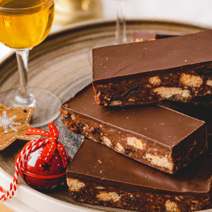 Gluten Free Christmas Rum Crunch Slice